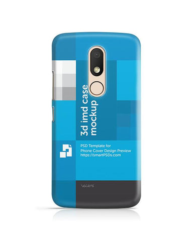 Motorola Moto M 3d IMD Mobile Case Design Mockup 2016