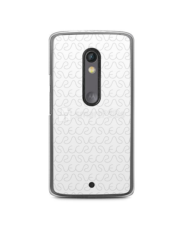 Motorola Moto X Play 2d Clear Mobile Case Design Mockup 2015