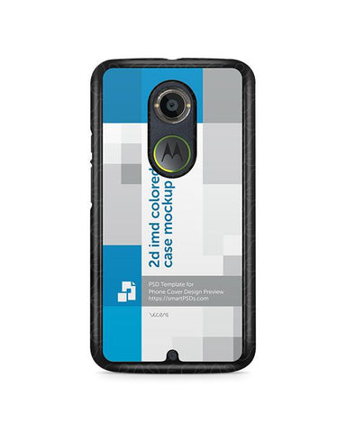 Motorola Moto X2 2d IMD Colored Mobile Case Design Mockup 2014