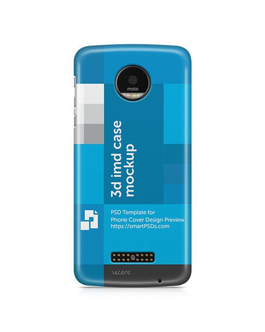 Motorola Moto Z 3d IMD Mobile Case Design Mockup 2016