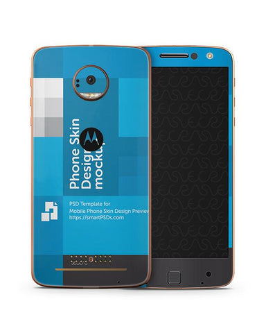 Motorola Moto Z Mobile Skin Design Template