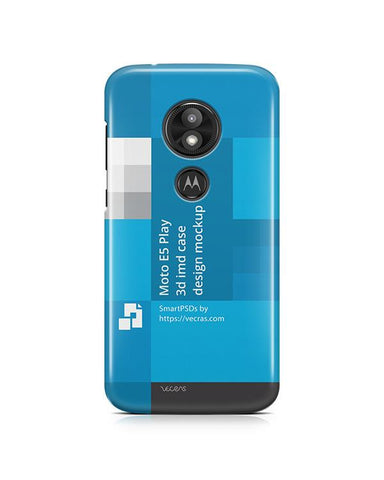 Moto E5 Play 3d IMD Case Design Mockup 2018