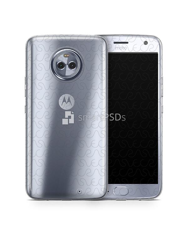 Moto X4 UV TPU Clear Case Design Mockup 2017