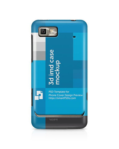Motorola Motoluxe XT615 3d IMD Mobile Case Design Mockup 2012