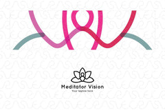 Meditator Vision - Human Figure Stock Logo Template