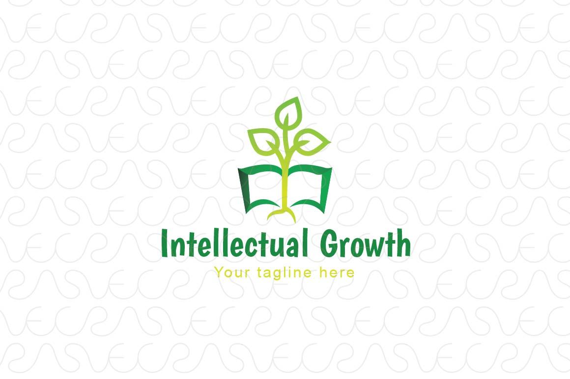  Intellectual Growth - Nature & Education Abstract Stock Logo Template