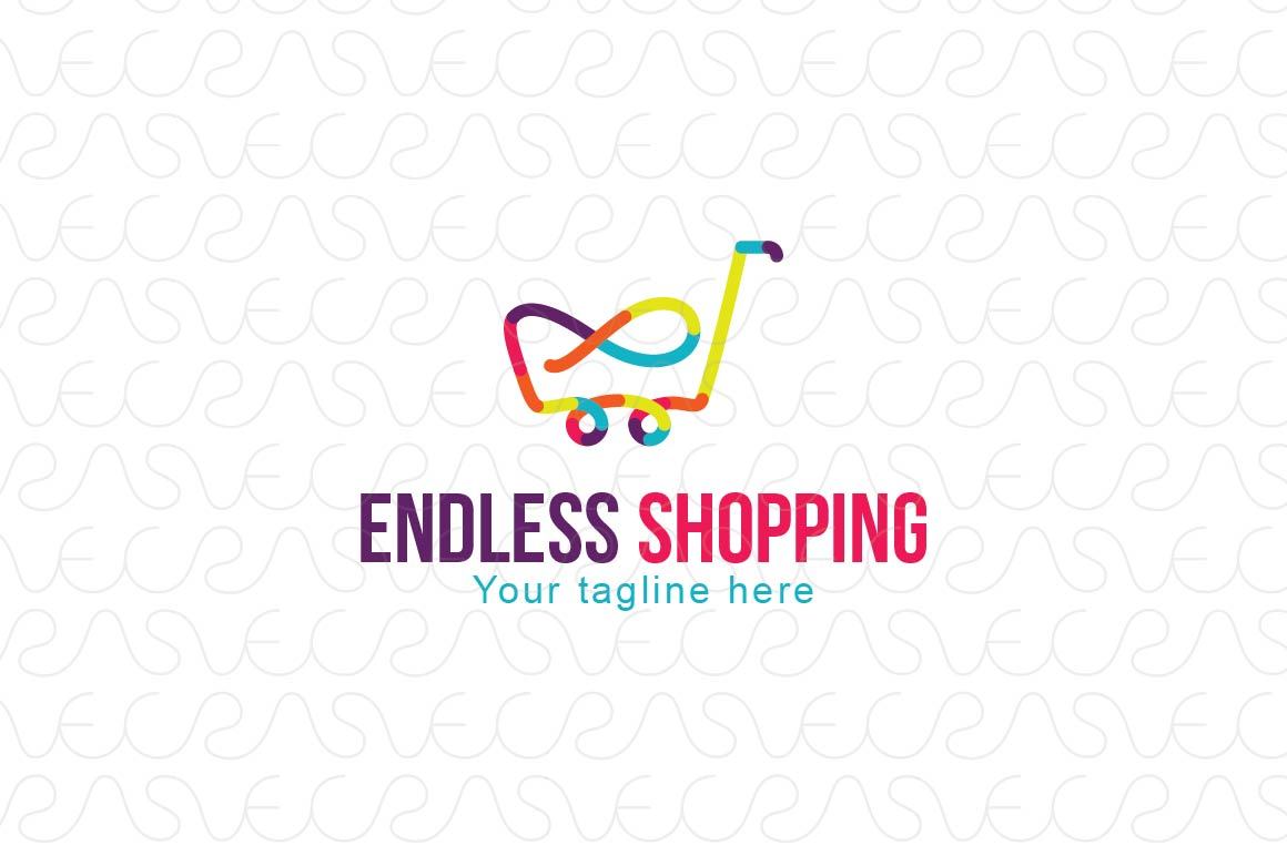 Endless Shopping - Infinity Symbol Linear Stock Logo Template