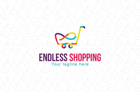 Endless Shopping - Infinity Symbol Linear Stock Logo Template