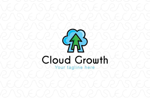 Cloud Growth - Online Business Stock Logo Template