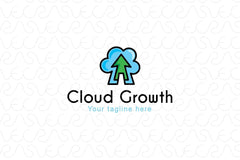Cloud Growth - Online Business Stock Logo Template