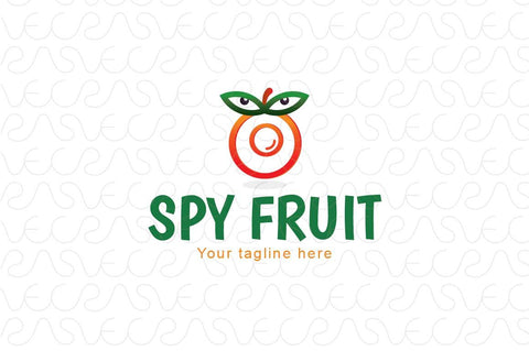 Spy Fruit - Hidden Camera Gadget Stock Logo Template for Security & Safety
