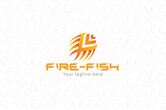 Fire- Fish - Creative Abstract Animal Stock Logo Template