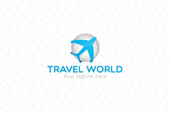 Travel World - Overseas Tourism Stock Logo Template