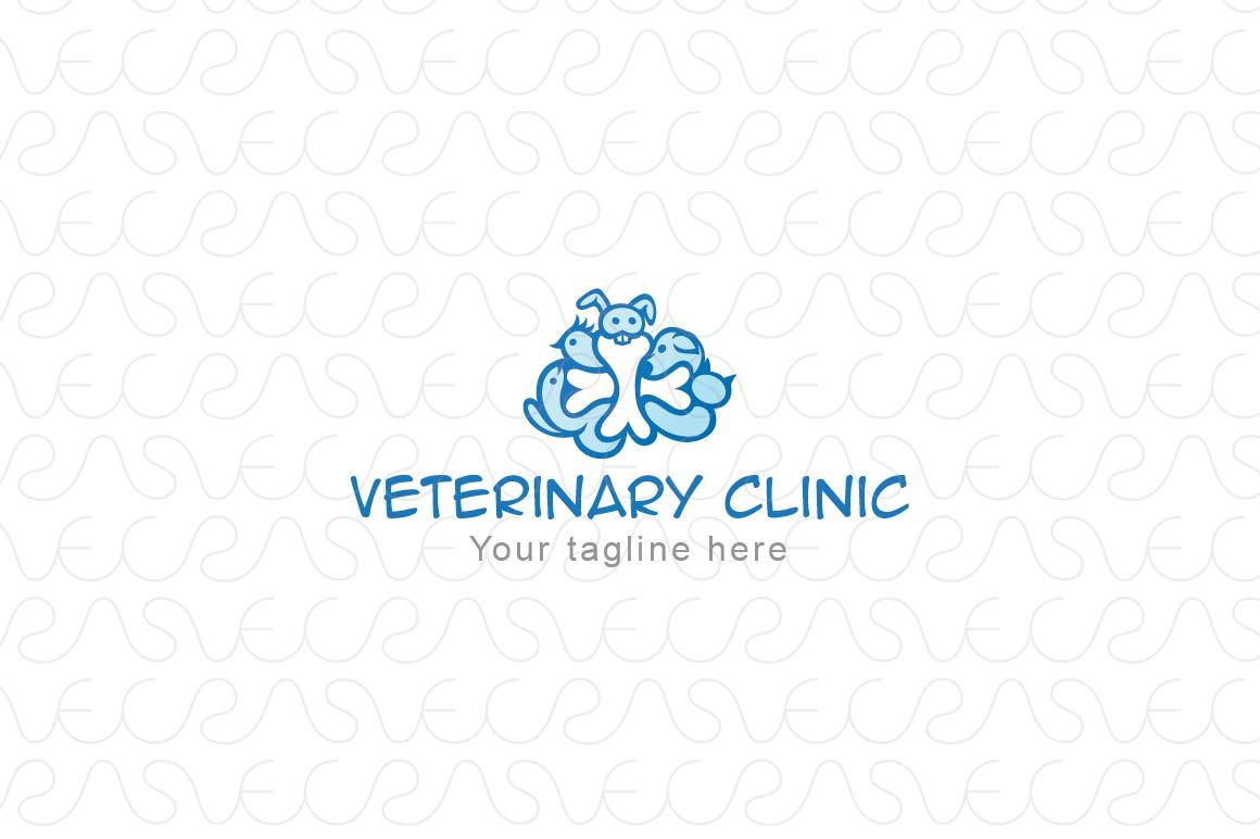 Veterinary Clinic - Pet Animal Hospital Stock Logo Template