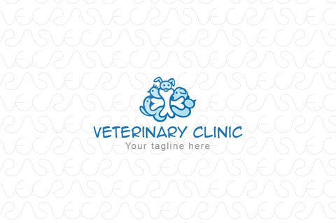 Veterinary Clinic - Pet Animal Hospital Stock Logo Template