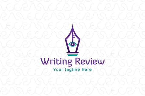 Writing Review - Stock Logo Template for Author & Writer Community