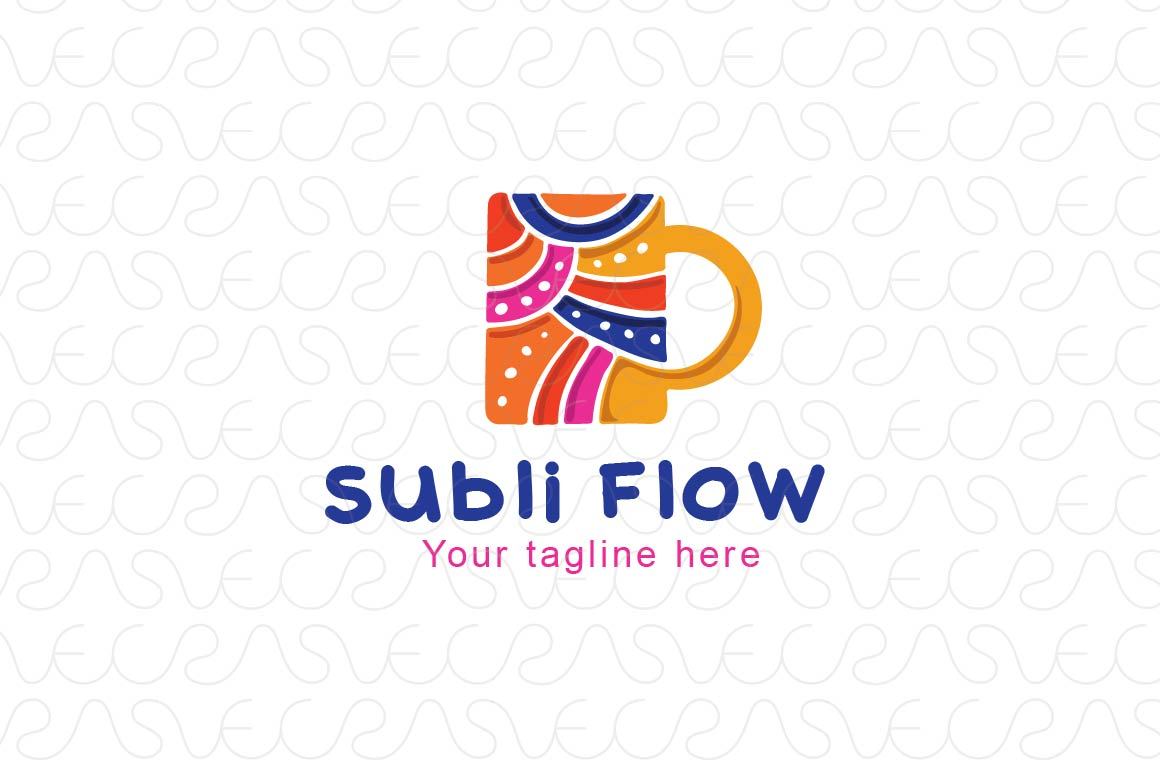 Subli Flow - Sublimation Mug Logo Template