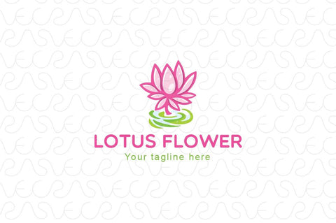 Lotus Flower - Creative Nature Object Stock Logo Template