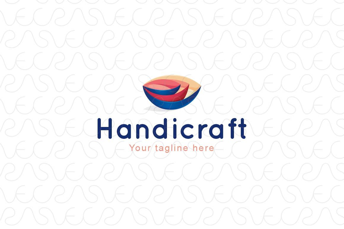 Handicraft - Craftsman Stock Logo Template for Handmade Craft & Pottery