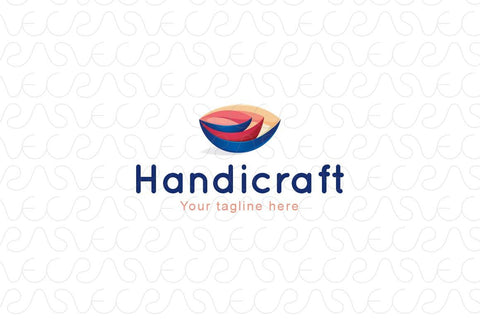 Handicraft - Craftsman Stock Logo Template for Handmade Craft & Pottery