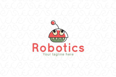 Robotics - Cute Illustrative Technical Gadget Stock Logo Template