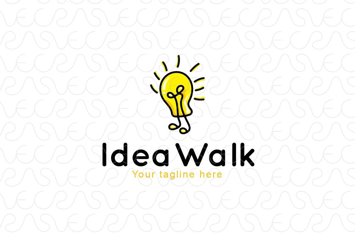 Idea Walk Stock Logo Template