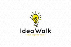 Idea Walk Stock Logo Template