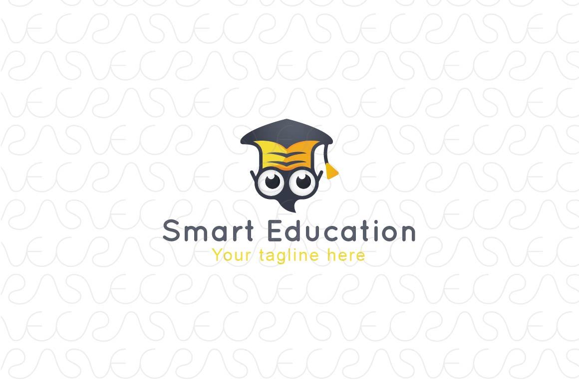 Smart Education - Intellectual Owl Bird Abstract Logo Design for Professional Consultant
