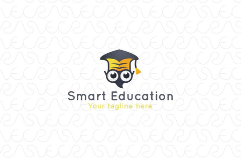 Smart Education - Intellectual Owl Bird Abstract Logo Design for Professional Consultant