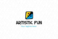 Artistic Fun - Entertainment & Media Abstract Stock Logo Template