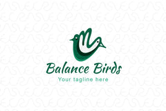 Balance Birds - Abstract Minimal Stock Logo Template