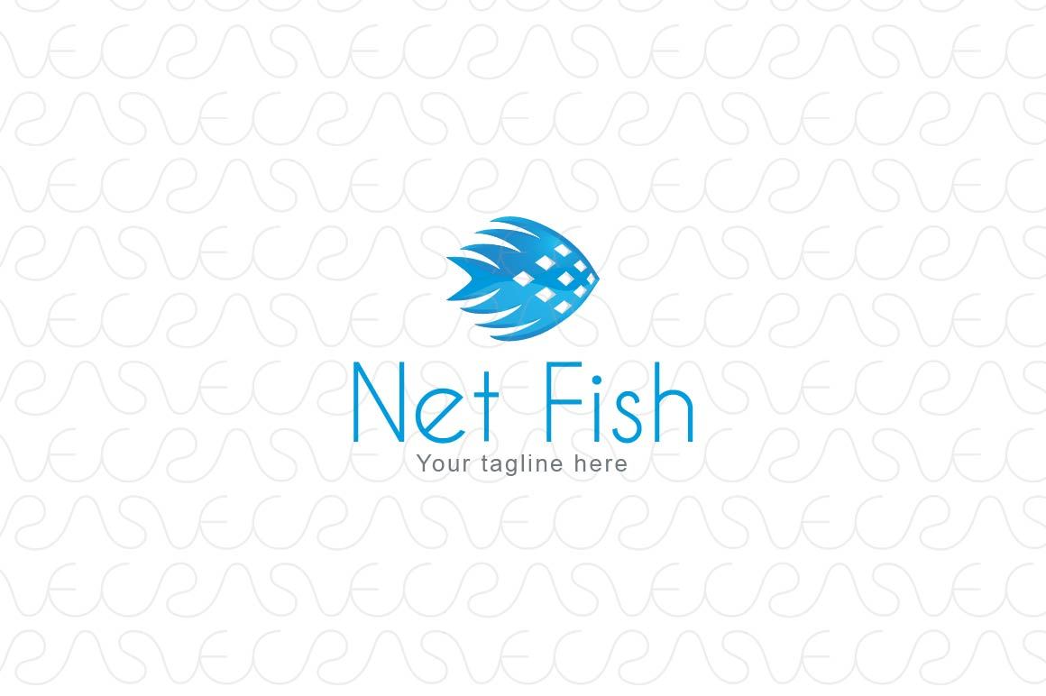 Net Fish - Abstract Water Animal Stock Logo Template