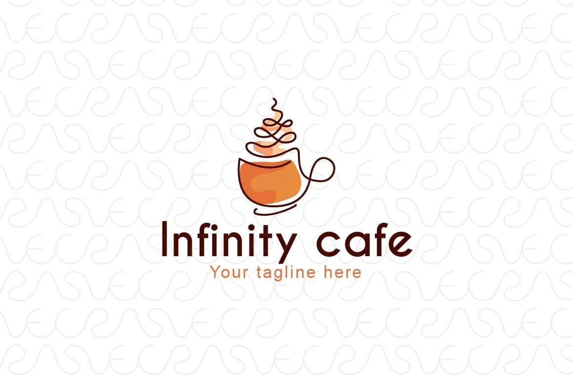 Infinity Café - Abstract Linear Style Coffee Logo Design