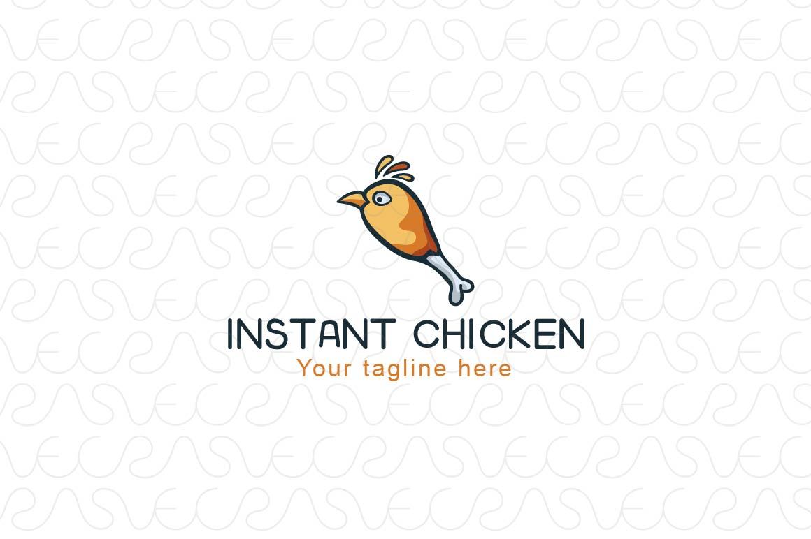 Instant Chicken - Food Logo Design Template