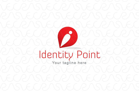 Identity -  Simple Iconic Stock Logo Template of Address Marker Symbol and Human Figure