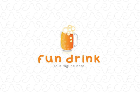 Fun Drink - Drink Bar Stock Logo Template