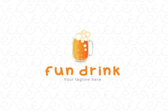 Fun Drink - Drink Bar Stock Logo Template