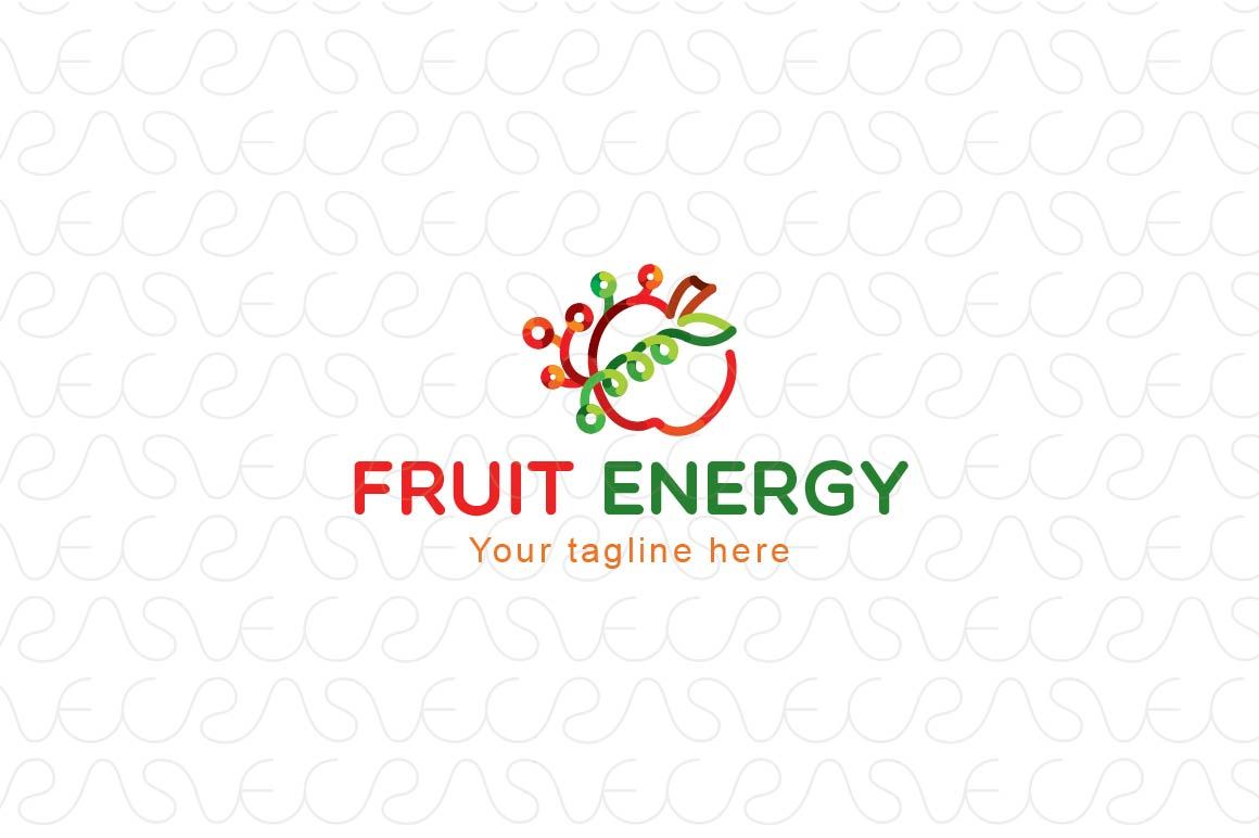 Fruit Energy  - Bio Electronic Production Stock Logo Template
