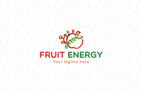 Fruit Energy  - Bio Electronic Production Stock Logo Template