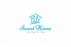 Sweet Home - Real Estate Stock Logo Design for Residential Properties