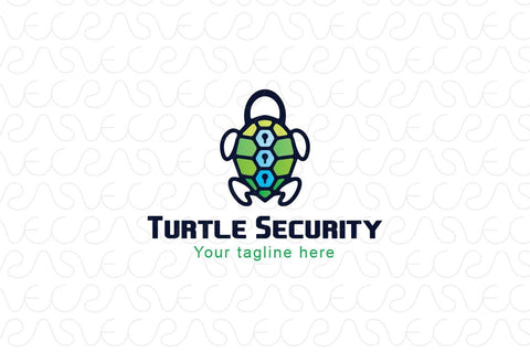 Turtle Security - Abstract Tortoise Animal Stock Logo Template