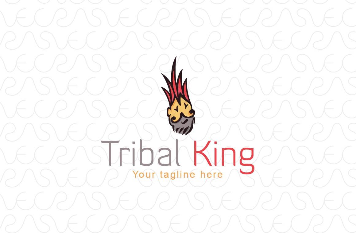 Tribal King - Creative Artistic Traditional Human Face Stock Logo Template