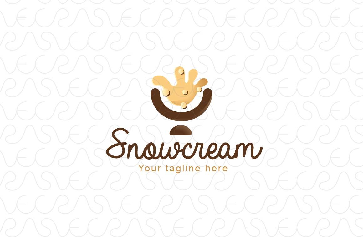 Snow Cream - Ice Cream Parlour Stock Logo Template