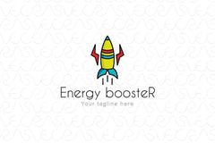 Energy booster - Abstract Rocket Stock Logo Template