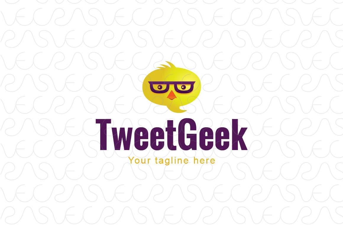 Tweet Geek - Little Chicken Stock Logo Template for Smart Solutions