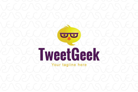 Tweet Geek - Little Chicken Stock Logo Template for Smart Solutions