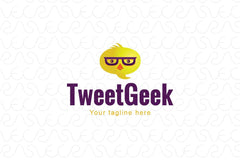 Tweet Geek - Little Chicken Stock Logo Template for Smart Solutions