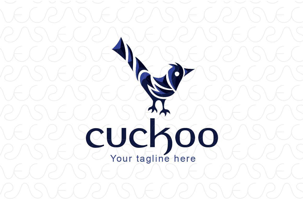 Cuckoo - Black Bird Stock Logo Template