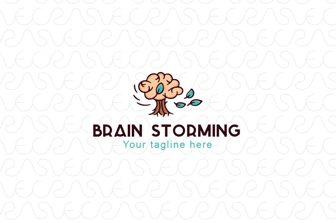 Brain Storming - Smart Learning Stock Logo Template