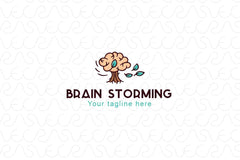 Brain Storming - Smart Learning Stock Logo Template